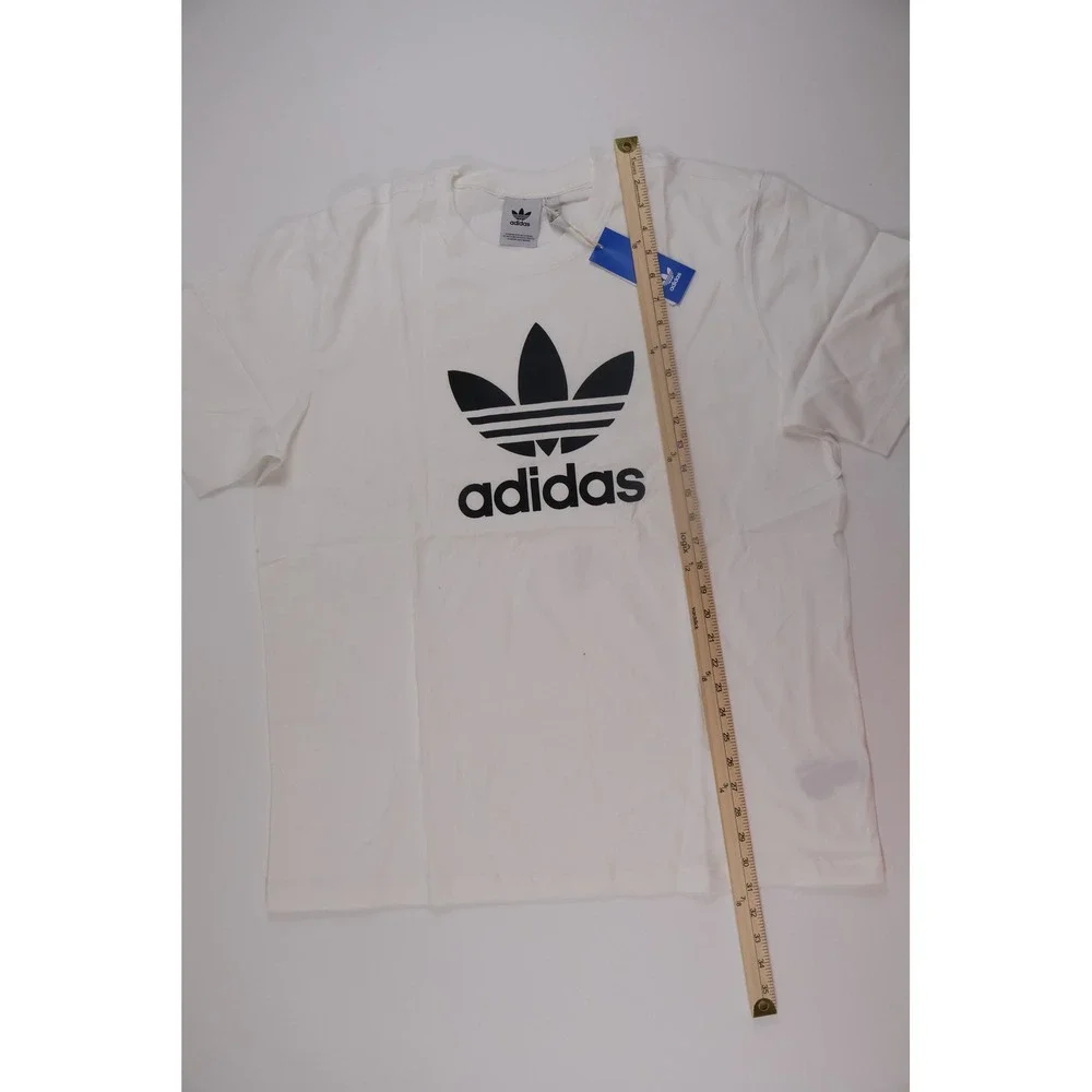 Adidas Mens T Shirt Trefoil Logo White Black XL NWT IV5353